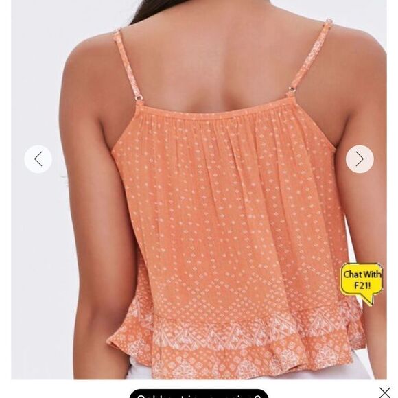 Forever 21 Tassel Geo Print Top Large - Picture 4 of 11